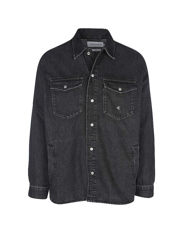 CALVIN KLEIN JEANS Overshirt - Jeanshemd grau | L